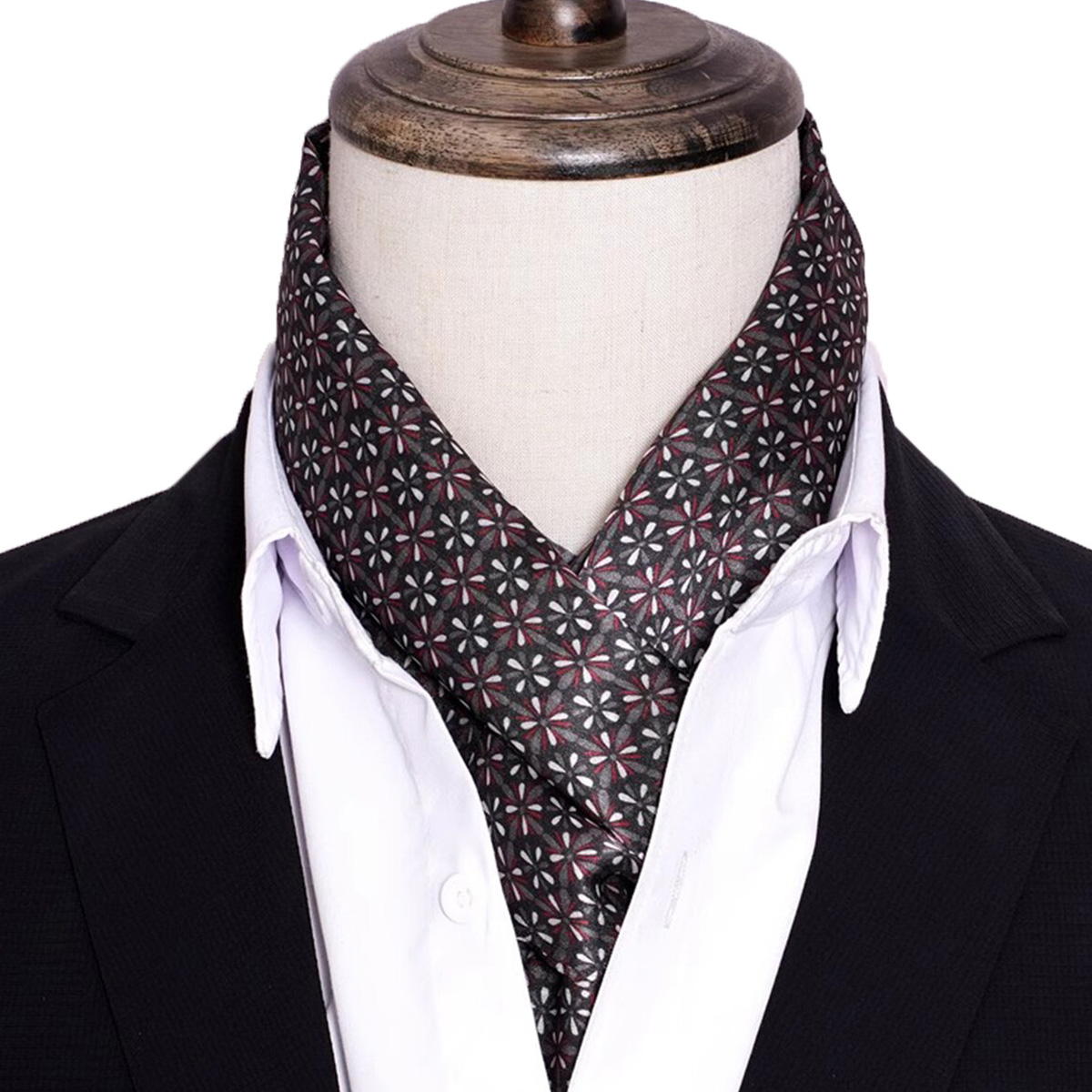 Travel Accessories Neck - Yeni Erkek Şeritli İpek Eşarp Sıcak