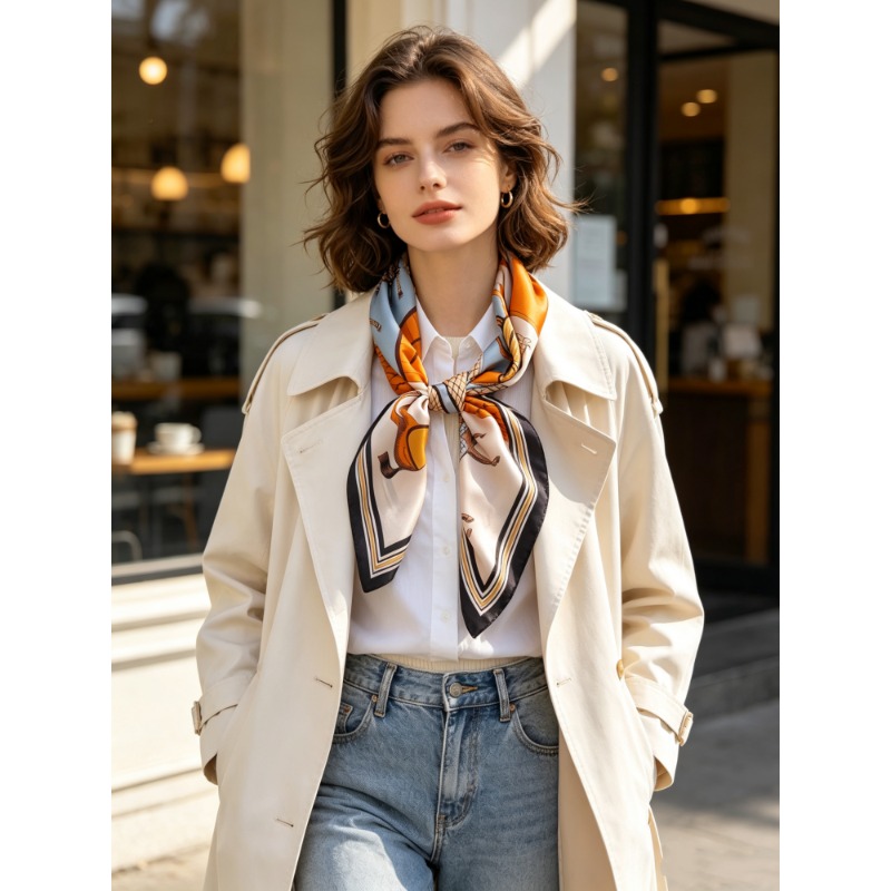 Travel Accessories Neck - Lüks % 100% dut ipek kare