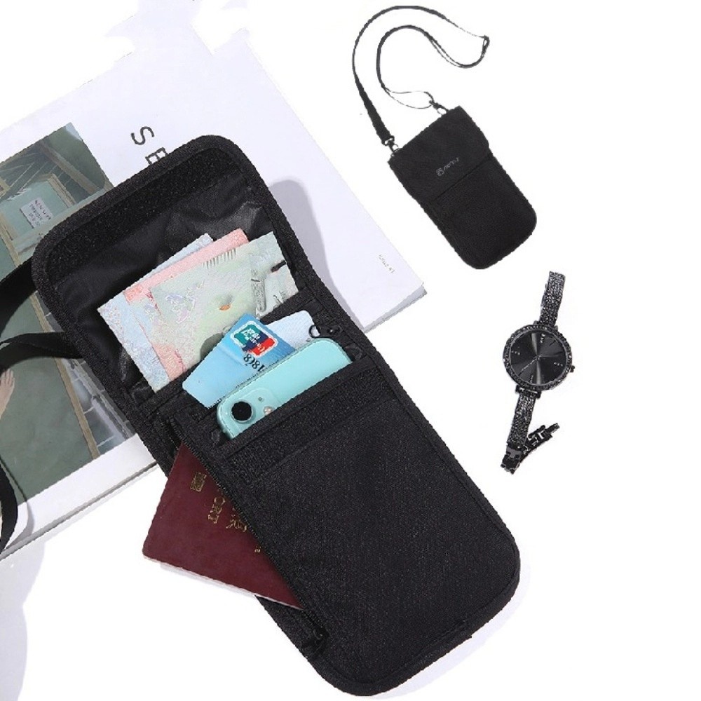 Travel Accessories Neck - Taşınabilir Seyahat Aksesuarları Seyahat Cüzdanı Naylon