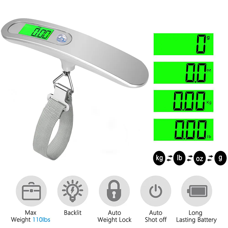 Travel Accessories Tech - 50 kg/110 Pound Taşınabilir Asılı Elektronik