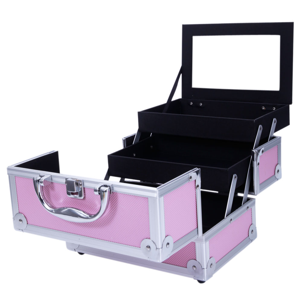 Pembe Alüminyum Alaşımlı Makya - Travel Accessories Box incelemesi ve fiyatı