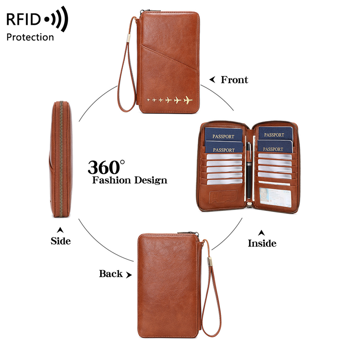 Trendy Uçak Tasarımlı RFID Eng - Passport Holder Rfid incelemesi ve fiyatı