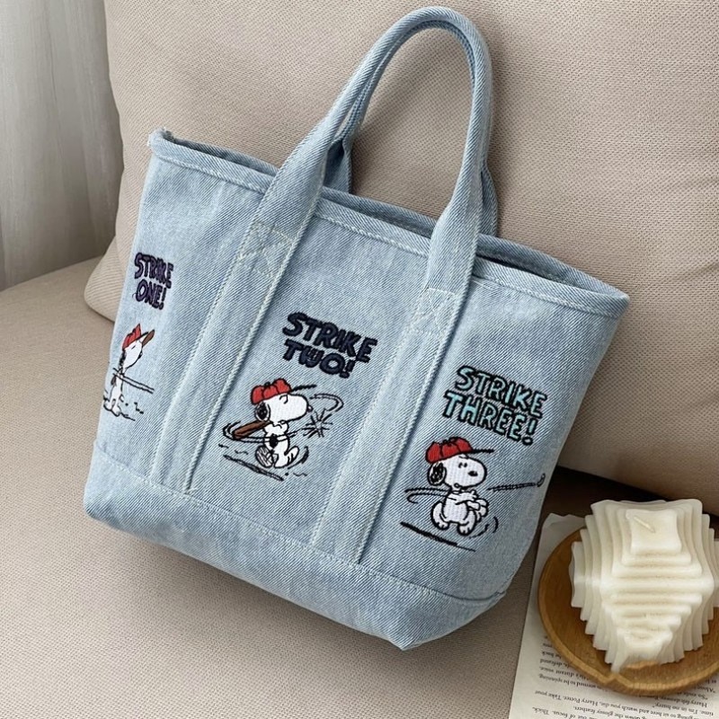 Yeni Snoopy Comic Denim Tote,  - Travel Accessories Tech incelemesi ve fiyatı